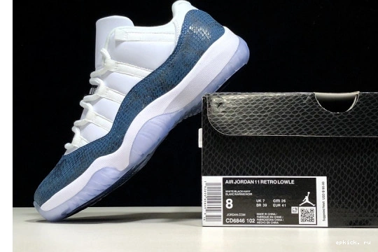 Rep EP Jordan CD6846-102 Snakeskin' 'Blue Air 11 CD6846-102 Low 0311
